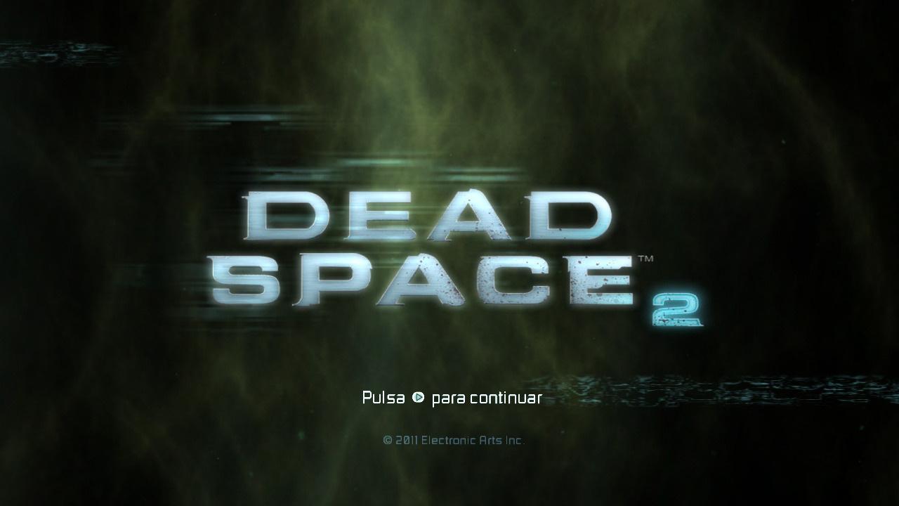 Dead Space 2 title screen for Xbox 360